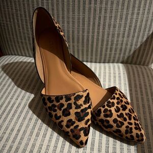 JCREW d’Orsay Cheetah print Flats (size 8.5)